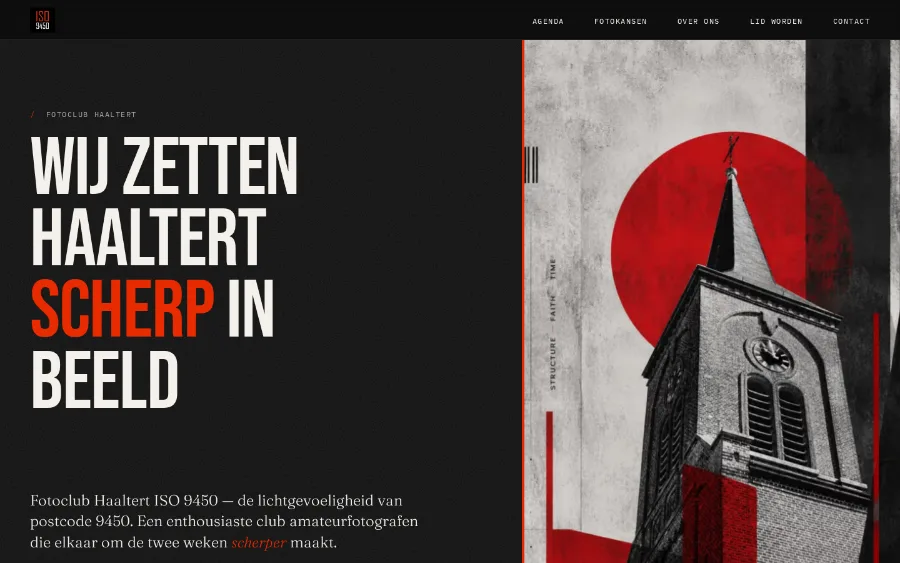 Homepage van Fotoclub ISO 9450 uit Haaltert